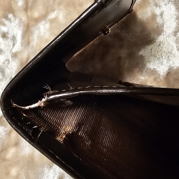 Celine Compact Wallet Brown Leather Authentic - Picture 10 of 14